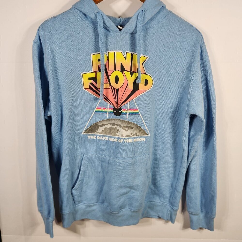 Blue Pink Floyd Dark Side of the Moon Hoodie Size Medium